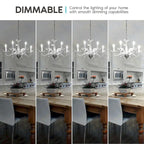Luxrite 5W Vintage Candelabra LED Bulbs Dimmable, 550 Lumens, 60W Equivalent, Clear Glass, E12 Base (24 Pack) - image 13