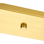 Kit de rosace 23-1 4 pour jusqu'à 3 suspensions - Bronze brossé - 59 cm x 10,6 cm x 1,9 cm