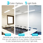 Glass Luxrite 12-Pack 3FT T8 LED Tube Light, 12W=25W, 3 Color Option, Single and Double End Powered, 1560 Lumens, UL, DLC - 12 - image 2