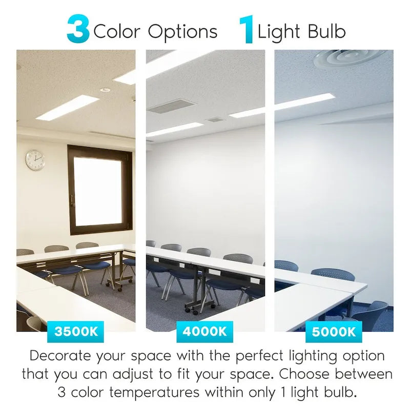 Glass Luxrite 12-Pack 3FT T8 LED Tube Light, 12W=25W, 3 Color Option, Single and Double End Powered, 1560 Lumens, UL, DLC - 12 - image 2