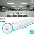 Glass Luxrite 12-Pack 3FT T8 LED Tube Light, 12W=25W, 3 Color Option, Single and Double End Powered, 1560 Lumens, UL, DLC - 12 - image 4