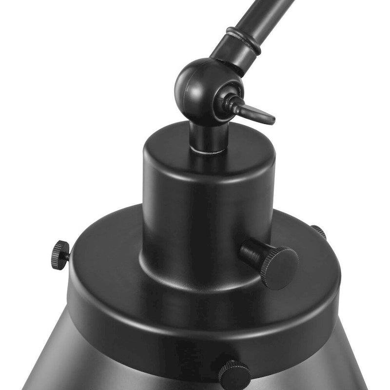 Applique murale à bras articulé noir de la collection Hinton