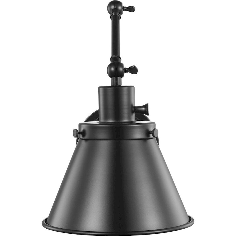 Applique murale à bras articulé noir de la collection Hinton