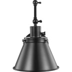 Applique murale à bras articulé noir de la collection Hinton