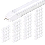 Glass Luxuries 4FT LED T8 Ballast Bypass Type B Light Tube, 18W, Single-Ended & Dual-Ended Connection, 2300lm, 5000K, 30 Pack - 30pcs - image 1