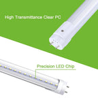 Glass Luxuries 4FT LED T8 Ballast Bypass Type B Light Tube, 18W, Single-Ended & Dual-Ended Connection, 2300lm, 5000K, 30 Pack - 30pcs - image 5