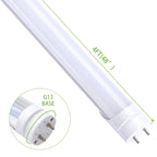 Glass Luxuries 4FT LED T8 Ballast Bypass Type B Light Tube, 18W, Single-Ended & Dual-Ended Connection, 2300lm, 5000K, 30 Pack - 30pcs - image 7