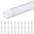 Glass Luxuries 4FT LED T8 Ballast Bypass Type B Light Tube, 18W, Single-Ended & Dual-Ended Connection, 2340LM, 4000K, 30 Pack - 30pcs - image 1
