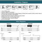 Glass Luxuries 4FT LED T8 Ballast Bypass Type B Light Tube, 18W, Single-Ended & Dual-Ended Connection, 2340LM, 4000K, 30 Pack - 30pcs - image 5